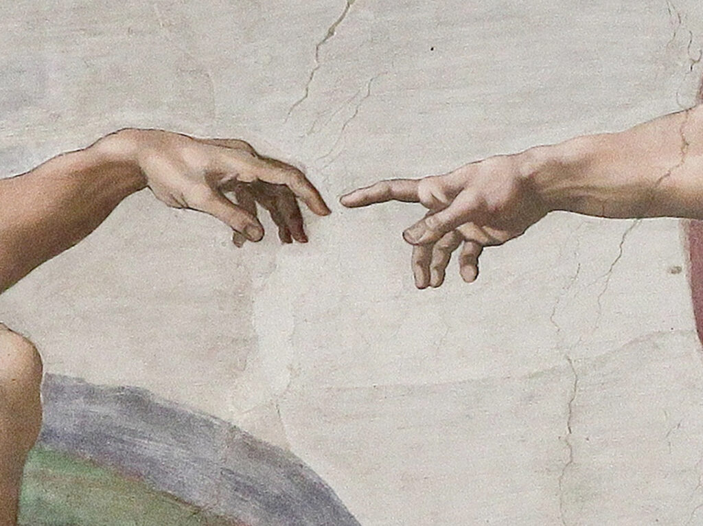 Creation_of_Adam_(Michelangelo)_Detail Wikipedia gemeinfrei